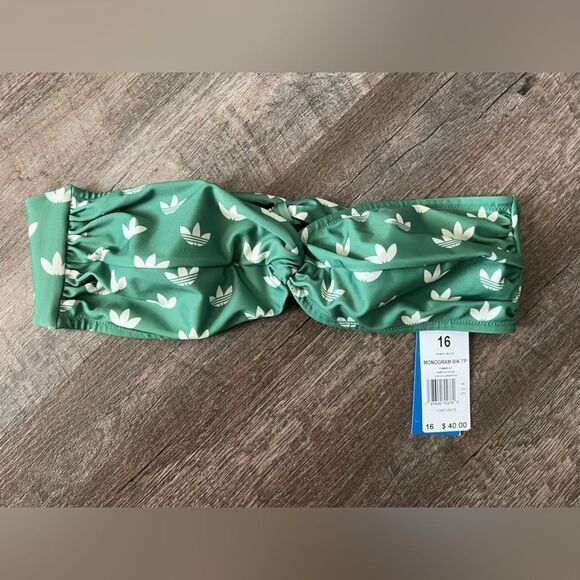 Adidas Monogram Bikini Top- Size 16 - Picture 3 of 5